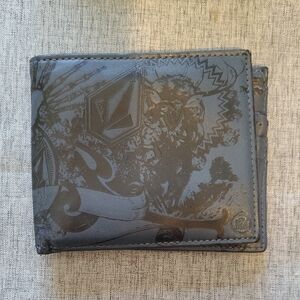 Volcom Artistic Black and Gray Wallet